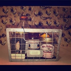 Rae Dunn galvanized basket